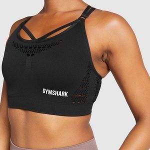 Gymshark energy seamless bra black medium